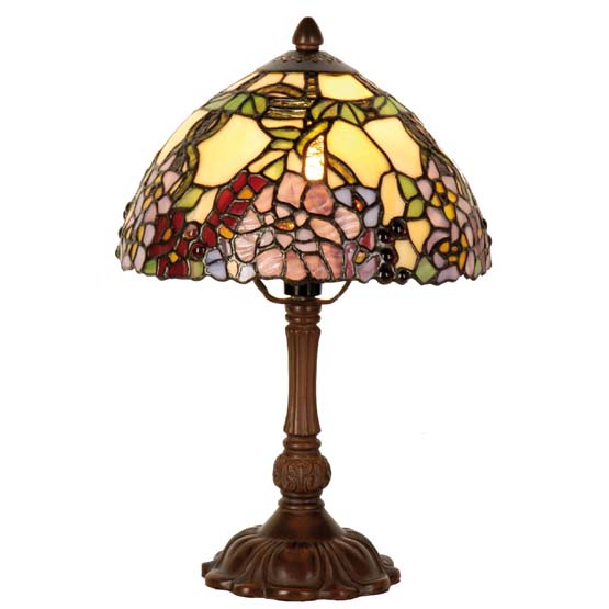 Tiffany Tischlampe Athens Mit Blumenmuster Usi Maison