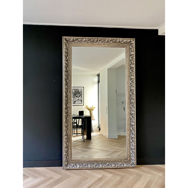 Correspondent pindas God Barok Spiegel Da Vinci Zilver | Klassieke Spiegels | Usi Maison