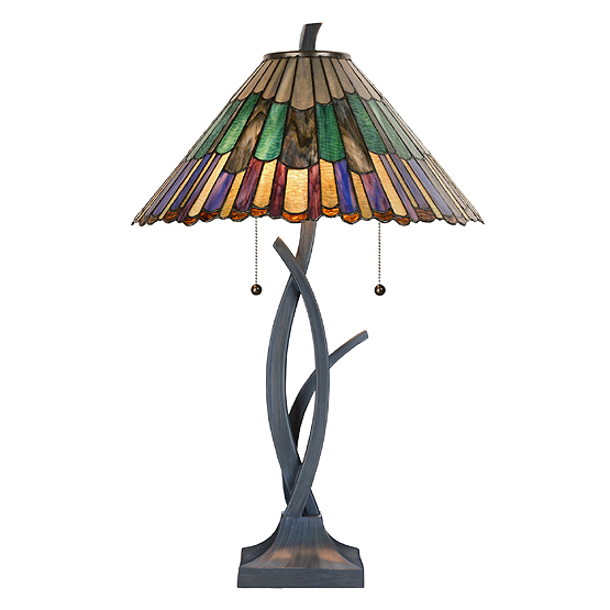 Lampe De Table Tiffany Fleur Stylisée Usi Maison