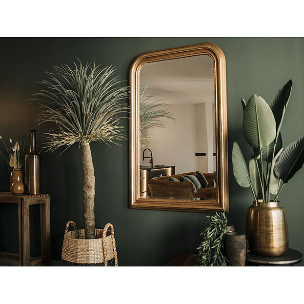Elektrisch Prematuur Grace Zadkine overmantel mirror with golden frame | Free shipping Usi Maison