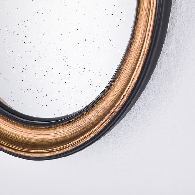 Miroir doré Convexe Plumes (2 Formats) – Qcmstore