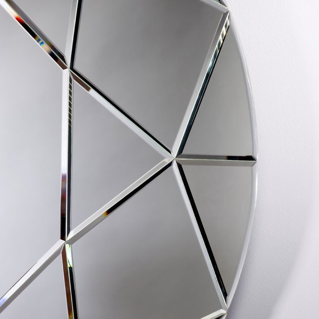 Großer runder Spiegel Diamond von Deknudt Mirrors