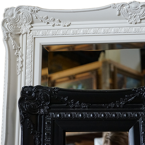 prins R rijk Klassieke spiegel Michelangelo Zwart & Wit | Barokspiegels