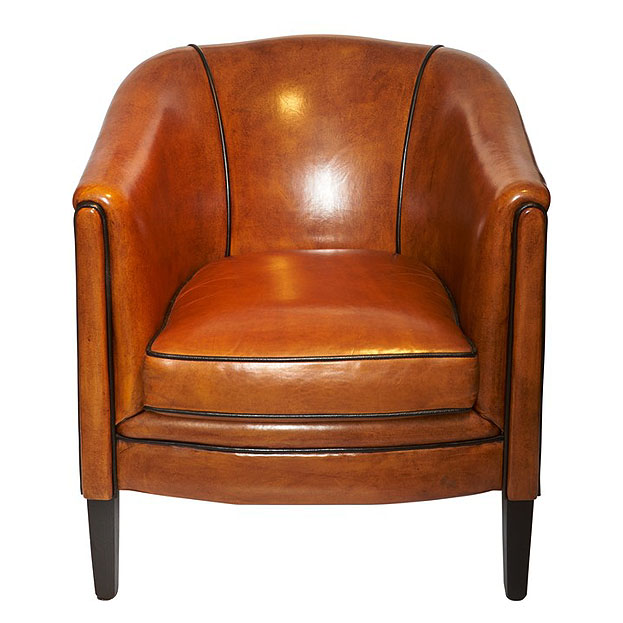 Onverschilligheid staan weerstand Schapenleren stoel Celeste in Art Deco stijl - Usi Maison